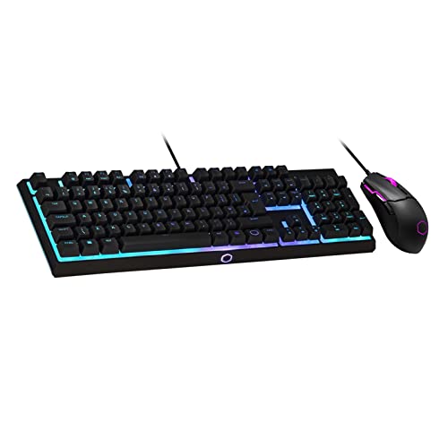 Cooler Master MS110 Gaming RGB Keyboard & Mouse Combo - Linear Mem-Chanical Switches, 26-Key Anti-Ghosting, On-Board Control, MS110 Gaming Mouse with 4 DPI Settings - QWERTY UK Layout Cooler Master MS110 Gaming RGB Keyboard & Mouse Combo - Linear Mem-Chanical Switches, 26-Key Anti-Ghosting, On-Board Control, MS110 Gaming Mouse with 4 DPI Settings - QWERTY UK Layout von Cooler Master