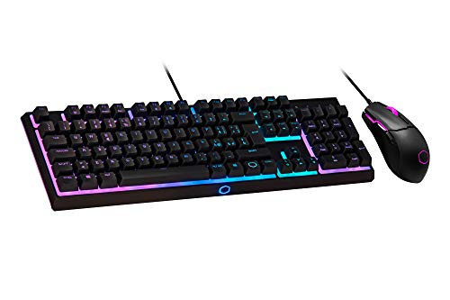 Cooler Master MS110 RGB-Tastatur & Gaming-Maus Kombination – Lineare mem-chanische Schalter, 26 Anti-Ghosting Tasten, On-Board-Steuerung, Gaming Maus mit 4 DPI-Einstellungen – IT Layout von Cooler Master