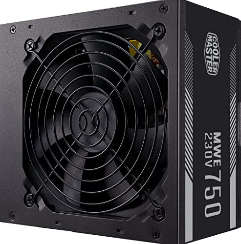 Cooler Master MWE 750 White 230V V2 Netzteil - 80 PLUS 230V EU-zertifiziert, leiser 120 HDB Lüfter, DC-DC + LLC Technologie mit +12V Single Rail von Cooler Master