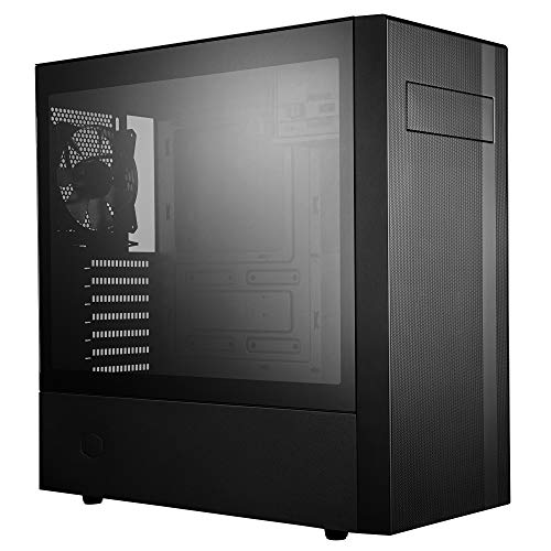 Cooler Master MasterBox NR600 - ATX Mid-Tower-PC-Gehäuse mit Seitenwand aus gehärtetem Glas, Mehreren Luftstromkonfigurationen, 2 vorinstallierten Lüftern (120 mm), Kabelmanagement - mit ODD von Cooler Master