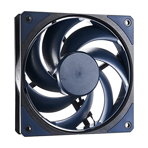 Cooler Master Mobius 120 Ring Blade Fan Interconnecting Blades Loop Dynamic Bearing Anti-Sway System 2050rpm PWM Control for Computer Case, CPU Liquid and Air Cooler von Cooler Master