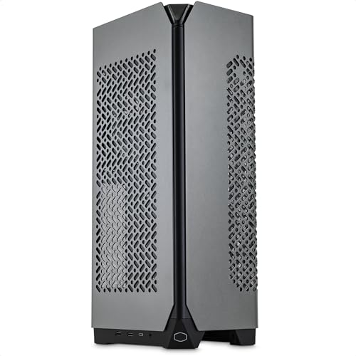 Cooler Master NCORE 100 MAX Mini-ITX SFF Tower-Gehäuse – Maßgeschneiderter AIO-Kühler, 850 W SFX Gold ATX 3.0 Netzteil, einfache Installation, PCIe 4.0 Riser und vertikalen GPU-Unterstützung von Cooler Master