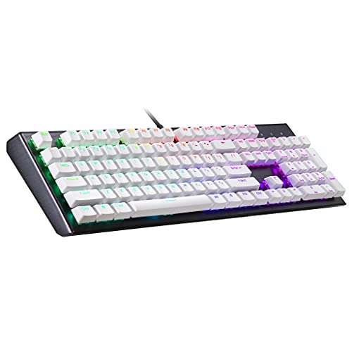 Cooler Master PBT Doubleshot Keycap Upgrade-Set weiß für mechanische Tastaturen, kompatibel mit Standard US 104 Layout Tastaturen Cooler Master PBT Doubleshot Keycap Upgrade-Set weiß für mechanische Tastaturen, kompatibel mit Standard US 104 Layout Tastaturen von Cooler Master