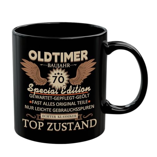 Tasse 70 Geburtstag Geschenk, Vintage Special Edition Kaffeetasse als Geburtstagsgeschenk, 70 Geburtstag Geschenkideen Kaffeebecher für Mann Papa Kollege zum Geburtstag, Vatertag, Keramik 350 ml Tasse 70 Geburtstag Geschenk, Vintage Special Edition Kaffeetasse als Geburtstagsgeschenk, 70 Geburtstag Geschenkideen Kaffeebecher für Mann Papa Kollege zum Geburtstag, Vatertag, Keramik 350 ml von Coolgaga