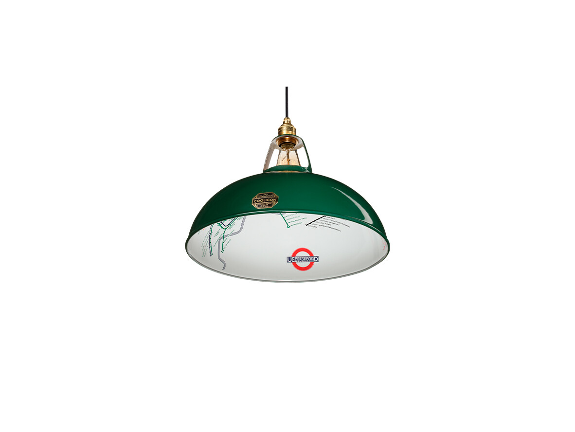 Coolicon - Large 1933 Design Pendelleuchte District Line Green von Coolicon