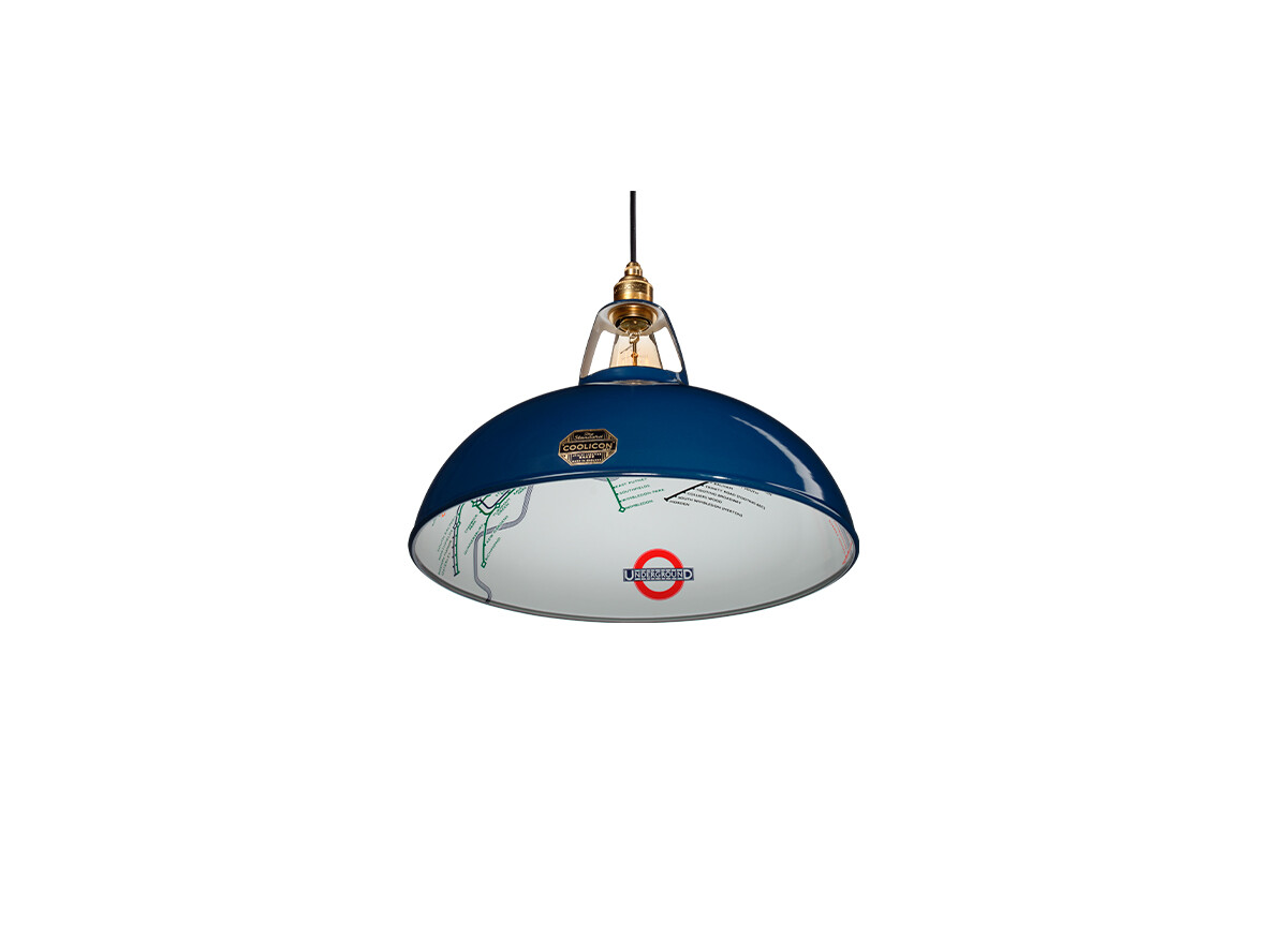 Coolicon - Large 1933 Design Pendelleuchte Piccadilly Line Blue von Coolicon