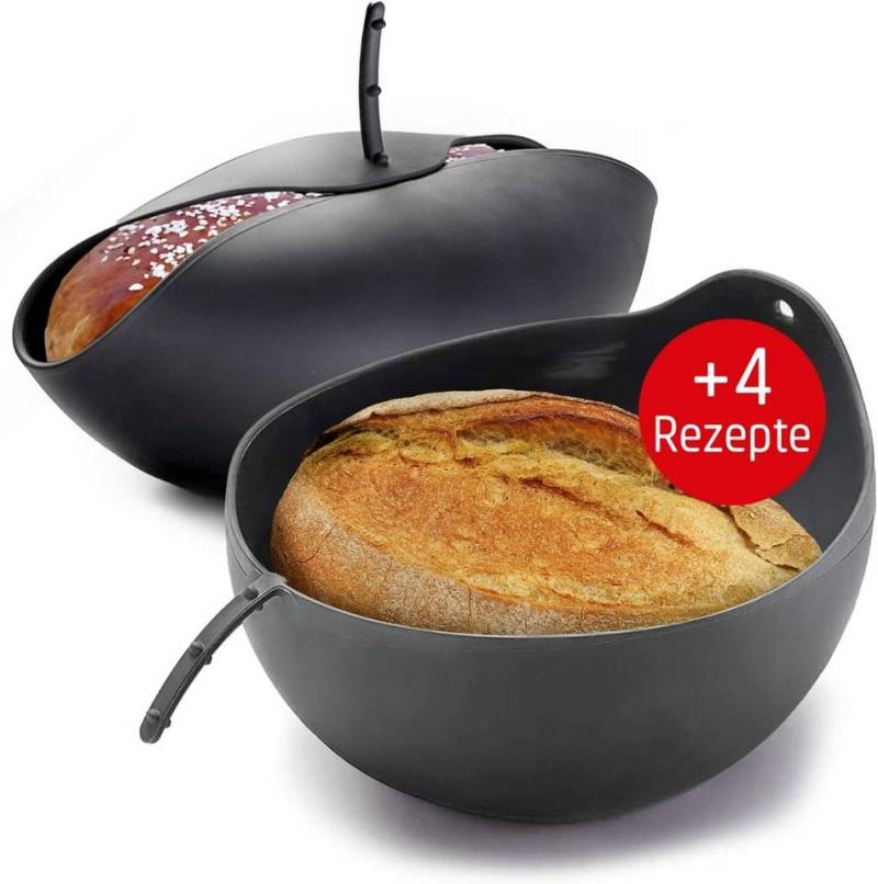 Coolinato Brotbackform Backform aus Silikon, (Set 2-tlg), Hitzebeständige 3-in-1 Universalschüssel, 2er Set von Coolinato