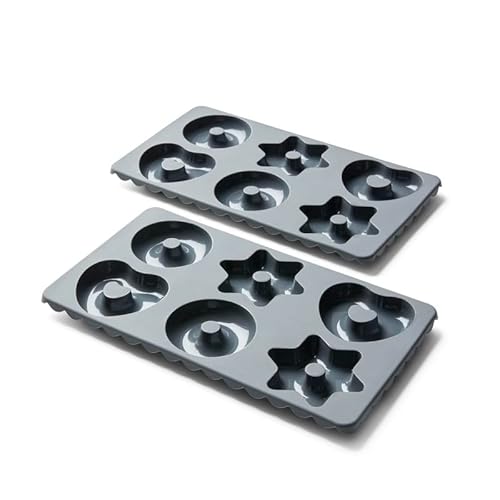 Coolinato - Lebkuchen Backformen aus hitzebeständigem Platinsilikon bis 230°C - Lebkuchenformen Set 2er grau spülmaschinenfest - Silikonbackform für 2x6 Pfefferkuchen & Gingerbread - Inkl. 4 Rezepten Coolinato - Lebkuchen Backformen aus hitzebeständigem Platinsilikon bis 230°C - Lebkuchenformen Set 2er grau spülmaschinenfest - Silikonbackform für 2x6 Pfefferkuchen & Gingerbread - Inkl. 4 Rezepten von Coolinato