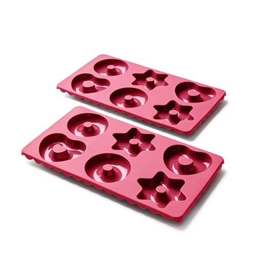Coolinato - Lebkuchen Backformen aus hitzebeständigem Platinsilikon bis 230°C - Lebkuchenformen Set 2er rot spülmaschinenfest - Silikonbackform für 2x6 Pfefferkuchen & Gingerbread - Inkl. 4 Rezepten Coolinato - Lebkuchen Backformen aus hitzebeständigem Platinsilikon bis 230°C - Lebkuchenformen Set 2er rot spülmaschinenfest - Silikonbackform für 2x6 Pfefferkuchen & Gingerbread - Inkl. 4 Rezepten von Coolinato