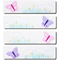 Hand Bemalt Griff - Kinder Benutzerdefinierte Blume Und Schmetterling Schrank Oder Schublade Zieht Für in Jeder Größe von Coolisart