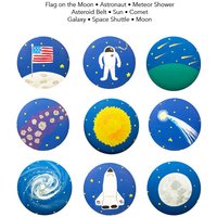 Handbemalter Knauf - Kinder Benutzerdefinierte Handbemalte Space Shuttle Astronaut Schubladenknöpfe Pulls Oder Nagelbezüge Für von Coolisart