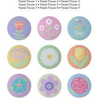 Handbemalter Knauf - Kinderknopf Handbemalt Süße Floral Pastell Blumen Schubladenknöpfe Pulls Oder Nagelbezüge Für Kinder von Coolisart