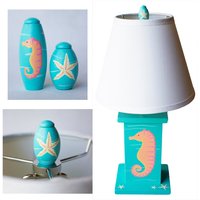 Kinder Lampe Finial Oder Fan Pull - Benutzerdefinierte Hand Bemalt Unter Dem Meer Tier Leben Ozean Critter Kid Kunstwerk von Coolisart