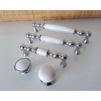 60Er 80Er Schubladen Knäufe 1970Er Weiß Und Weiss von CoolpStore