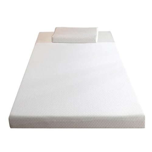 Coolpleasant Kaltschaummatratze 7.5 cm - Kühlend & Atmungsaktiv durch Gel-Infusion - rutschfeste Unterlage + Abnehmbarer Bezug mit Kopfkissen(Size:90x200x7.5cm) von Coolpleasant