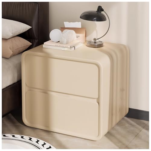 Nachttisch mit 2 Schubladen Ohne Griff, Moderner Beistelltisch mit Massivem Holzrahmen & Kratzfester Katzenleder-Oberfläche, Montagefrei, Für Schlafzimmer Wohnzimmer und Kleine Räume(Size:45x40x47cm) Nachttisch mit 2 Schubladen Ohne Griff, Moderner Beistelltisch mit Massivem Holzrahmen & Kratzfester Katzenleder-Oberfläche, Montagefrei, Für Schlafzimmer Wohnzimmer und Kleine Räume(Size:45x40x47cm) von Coolpleasant