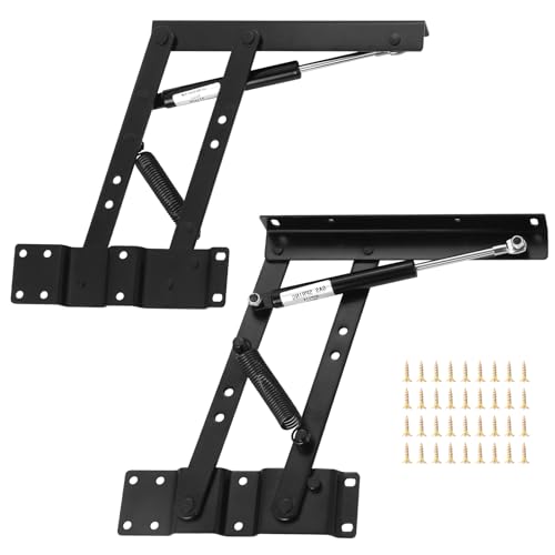 Coolty 2 Stück Couchtisch Hebemechanismus Couchtisch Federscharnier Lift Up Top Couchtisch Heberahmen Möbel Zubehör Federscharnier Gas Hydraulische Hardware von Coolty