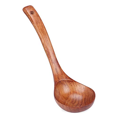 Coolty Holz Suppenkelle, Suppenlöffel Schöpflöffel, Sauce Scoop Löffel 24cm *7.5cm von Coolty