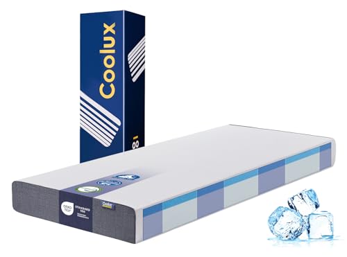 Coolux Sleep Matratze 140x200 16cm mit Kaltschaummatratze Orthopädische Schaumstoff Matratze & Abnehmbarem Atmungsaktiven Bezug - Druckentlastung, Anti-Rutsch Noppen von Coolux Sleep