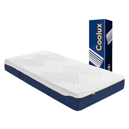 Coolux Sleep Schaum Matratze 160x200 cm Orthopädische 7-Zonen Kaltschaummatratze, Härtegrad 3 (H3), Öko-Tex Zertifiziert, Höhe 18 cm, 3-in-1 Ergonomische Rollmatratze von Coolux Sleep