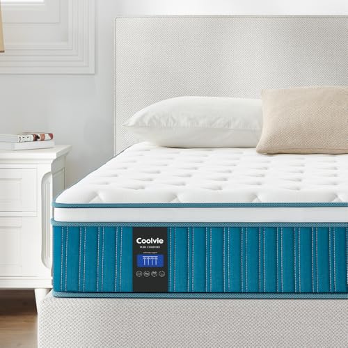 Coolvie Matratze 90 x 200 cm in der Box, 7-Zonen Härtegrad H2 & H3, 26cm orthopädische Taschenfederkernmatratze mit rückenentlastendem Memory-Schaum, Oeko-TEX Zertifiziert für Kinder und Erwachsene von Coolvie