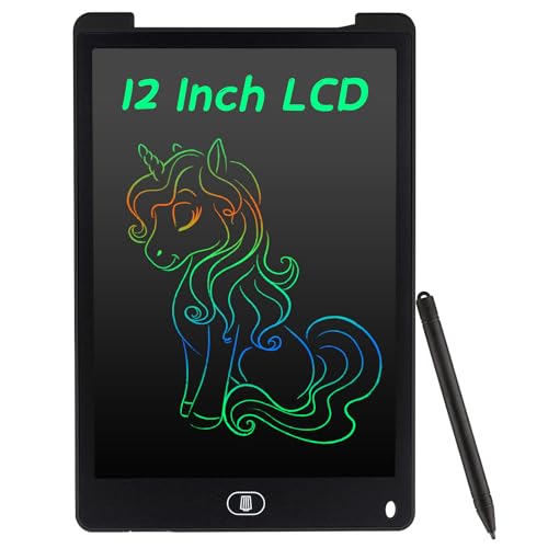 Coolzon LCD Schreibtafel, 12 Zoll Bunte Bildschirm Schreibtablett für Kinder Erwachsene, Löschbare LCD-Zeichenbrett Elektronische Schreibtafel Tragbar LCD Drawing Writing Tablet, Dunkelgrau Coolzon LCD Schreibtafel, 12 Zoll Bunte Bildschirm Schreibtablett für Kinder Erwachsene, Löschbare LCD-Zeichenbrett Elektronische Schreibtafel Tragbar LCD Drawing Writing Tablet, Dunkelgrau von Coolzon