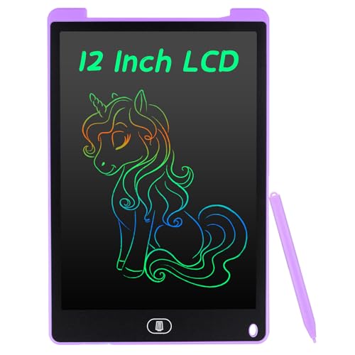 Coolzon LCD Schreibtafel, 12 Zoll Bunte Bildschirm Schreibtablett für Kinder Erwachsene, Löschbare LCD-Zeichenbrett Elektronische Schreibtafel Tragbar LCD Drawing Writing Tablet, Dunkelviolett Coolzon LCD Schreibtafel, 12 Zoll Bunte Bildschirm Schreibtablett für Kinder Erwachsene, Löschbare LCD-Zeichenbrett Elektronische Schreibtafel Tragbar LCD Drawing Writing Tablet, Dunkelviolett von Coolzon