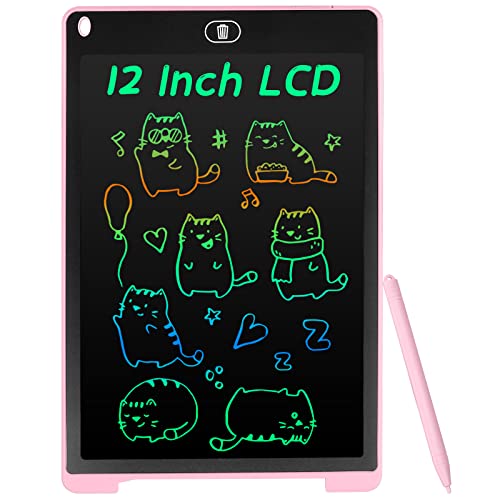 Coolzon LCD Schreibtafel, 12 Zoll Bunte Bildschirm Schreibtablett für Kinder Erwachsene, Löschbare LCD-Zeichenbrett Elektronische Schreibtafel Tragbar LCD Drawing Writing Tablet, Rosa Coolzon LCD Schreibtafel, 12 Zoll Bunte Bildschirm Schreibtablett für Kinder Erwachsene, Löschbare LCD-Zeichenbrett Elektronische Schreibtafel Tragbar LCD Drawing Writing Tablet, Rosa von Coolzon
