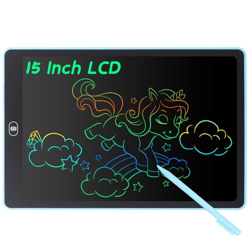 Coolzon LCD Schreibtafel, 15 Zoll Bunte Bildschirm Schreibtablett für Kinder Erwachsene, Löschbare LCD-Zeichenbrett Elektronische Schreibtafel Tragbar LCD Drawing Writing Tablet, Hellblau Coolzon LCD Schreibtafel, 15 Zoll Bunte Bildschirm Schreibtablett für Kinder Erwachsene, Löschbare LCD-Zeichenbrett Elektronische Schreibtafel Tragbar LCD Drawing Writing Tablet, Hellblau von Coolzon