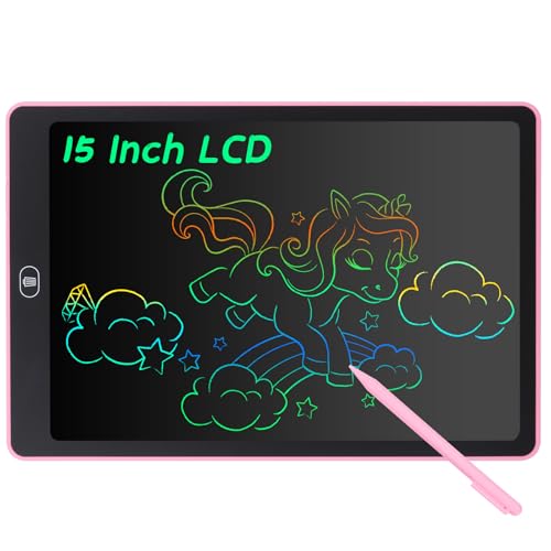 Coolzon LCD Schreibtafel, 15 Zoll Bunte Bildschirm Schreibtablett für Kinder Erwachsene, Löschbare LCD-Zeichenbrett Elektronische Schreibtafel Tragbar LCD Drawing Writing Tablet, Pink Coolzon LCD Schreibtafel, 15 Zoll Bunte Bildschirm Schreibtablett für Kinder Erwachsene, Löschbare LCD-Zeichenbrett Elektronische Schreibtafel Tragbar LCD Drawing Writing Tablet, Pink von Coolzon