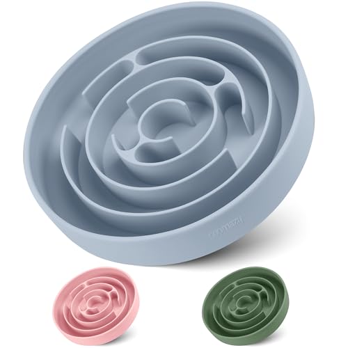 Coomazy Extra große Slow Feeder Schüssel Silikon Hundenapf mit Saugnäpfen, Slow Feeder & Rutschfestes Design, Langeweile und Angstreduzierer, Geeignet für Große Hunde, Hellblau Coomazy Extra große Slow Feeder Schüssel Silikon Hundenapf mit Saugnäpfen, Slow Feeder & Rutschfestes Design, Langeweile und Angstreduzierer, Geeignet für Große Hunde, Hellblau von Coomazy