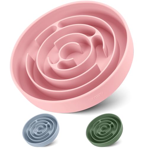 Coomazy Extra große Slow Feeder Schüssel Silikon Hundenapf mit Saugnäpfen, Slow Feeder & Rutschfestes Design, Langeweile und Angstreduzierer, geeignet für große Hunde, Rosa Coomazy Extra große Slow Feeder Schüssel Silikon Hundenapf mit Saugnäpfen, Slow Feeder & Rutschfestes Design, Langeweile und Angstreduzierer, geeignet für große Hunde, Rosa von Coomazy