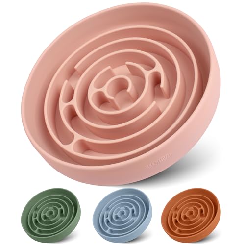 Coomazy Antischlingnapf Hunde Ø 20 cm Silikon Hundenapf mit Saugnapf Langsam Fressen Futternapf für Kleine bis Mittel Große Hunde(Rosa) Coomazy Antischlingnapf Hunde Ø 20 cm Silikon Hundenapf mit Saugnapf Langsam Fressen Futternapf für Kleine bis Mittel Große Hunde(Rosa) von Coomazy