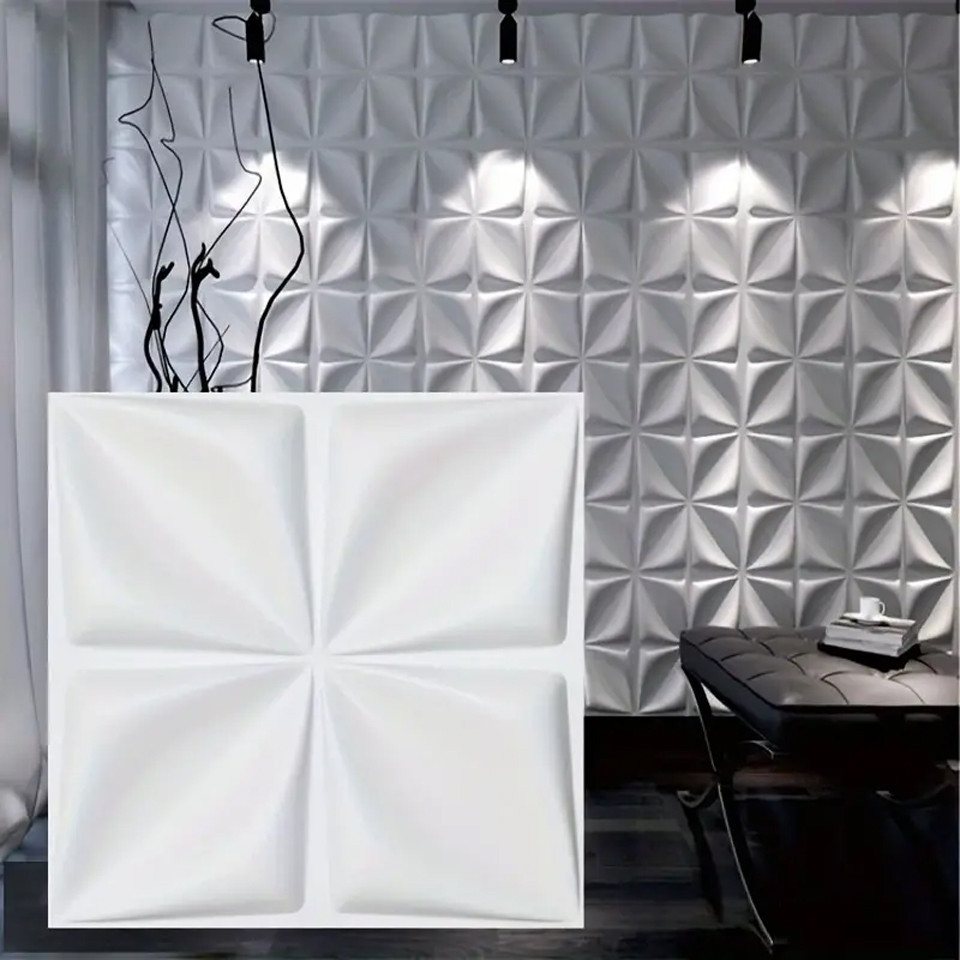 Coonoor 3D Wandpaneel 12PCS Wanddeko Wandverkleidung Deckenpaneele 30*30cm, BxL: 30,00x30,00 cm, (12-tlg., 3D Paneele PVC Kunststoffpaneele Wandpaneele) Gaming Zimmer Wand Decke 3D Optik Diamant, hochwertige von Coonoor
