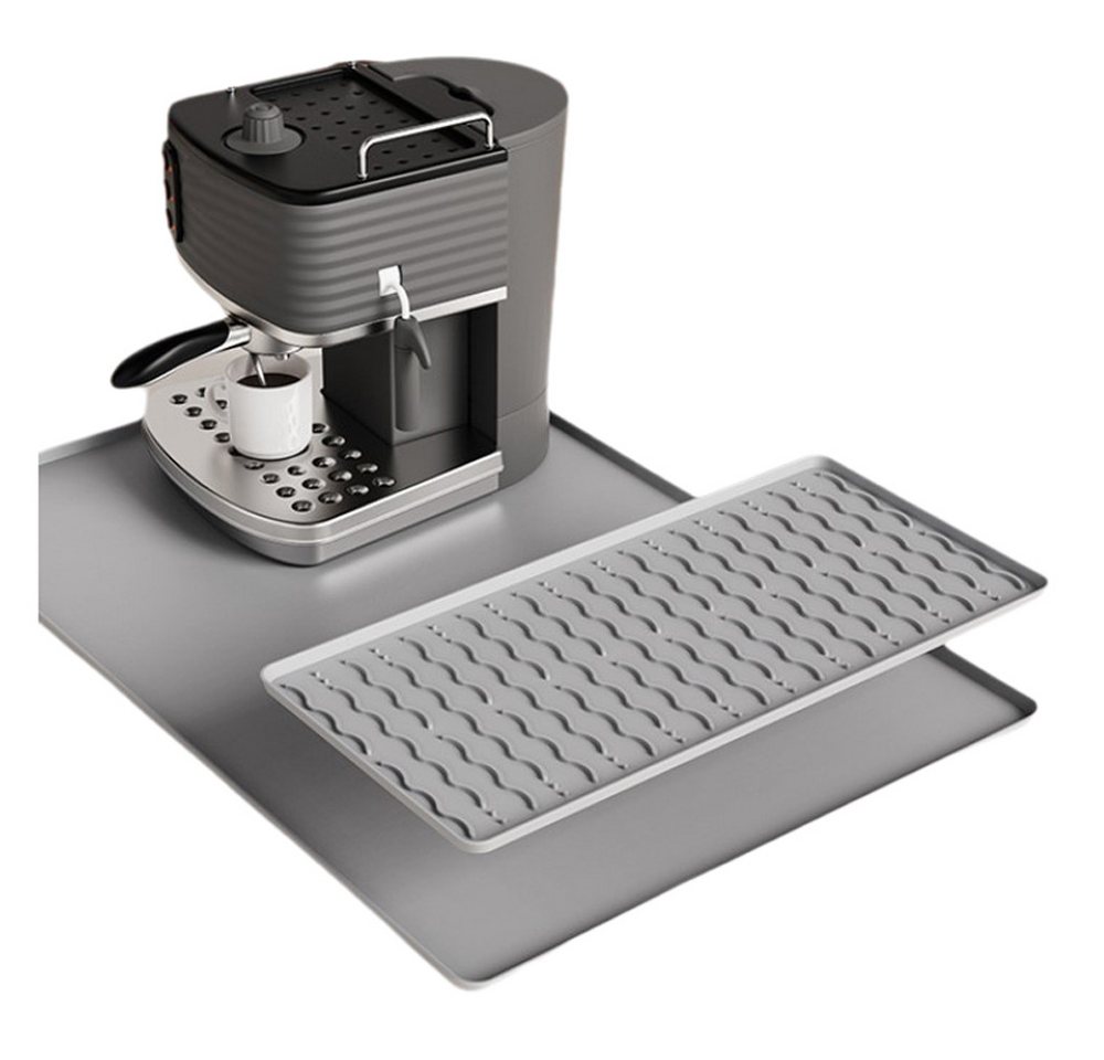 Coonoor Abtropfmatte Silicon Kaffeebar-Matte mit Abnehmbarem Geschirr-Trockner, Passend unter Kaffeemaschine & Geschirrständer Coonoor Abtropfmatte Silicon Kaffeebar-Matte mit Abnehmbarem Geschirr-Trockner, Passend unter Kaffeemaschine & Geschirrständer von Coonoor