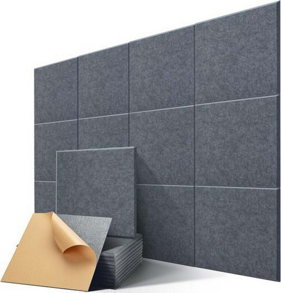 Coonoor Akustikplatte 12 Stück Akustikplatten Selbstklebend, 30*30cm Coonoor Akustikplatte 12 Stück Akustikplatten Selbstklebend, 30*30cm von Coonoor