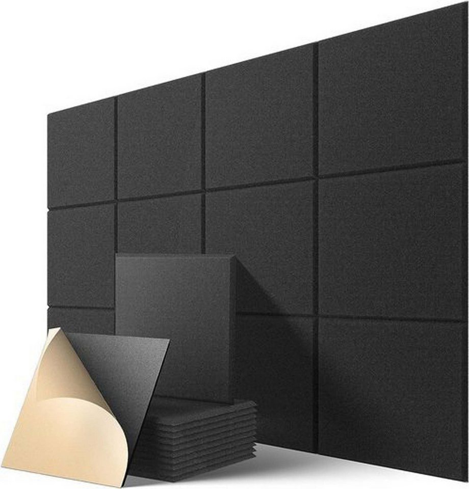 Coonoor Akustikplatte 12 Stück Akustikplatten Selbstklebend, 30*30cm Coonoor Akustikplatte 12 Stück Akustikplatten Selbstklebend, 30*30cm von Coonoor