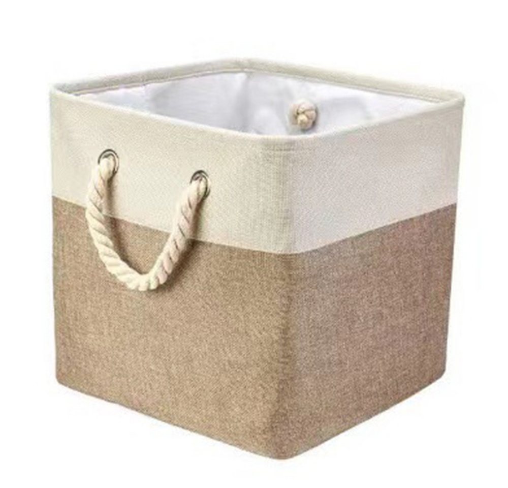 Coonoor Aufbewahrungsbox 33 x 33 x 33 cm Großer Aufbewahrungskorb, Korb Aufbewahrung, für Schrank, Regal,Kleidung von Coonoor
