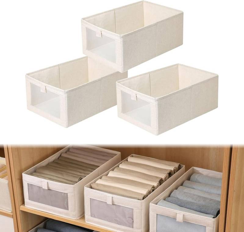 Coonoor Aufbewahrungsbox 3er Ordnungsboxen Aufbewahrung Schrank Wardrobe von Coonoor