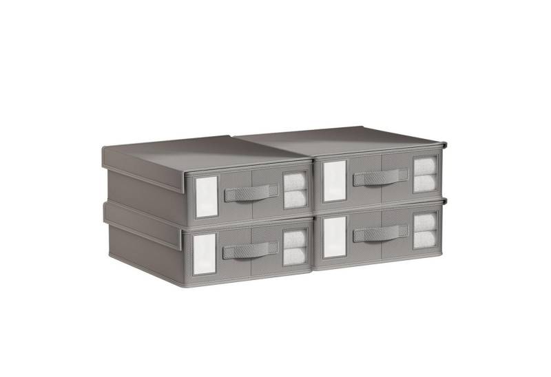 Coonoor Aufbewahrungsbox 4x Aufbewahrungsbox mit Decke, Unterbettkommode (4 St), Bettdecken, faltbar von Coonoor