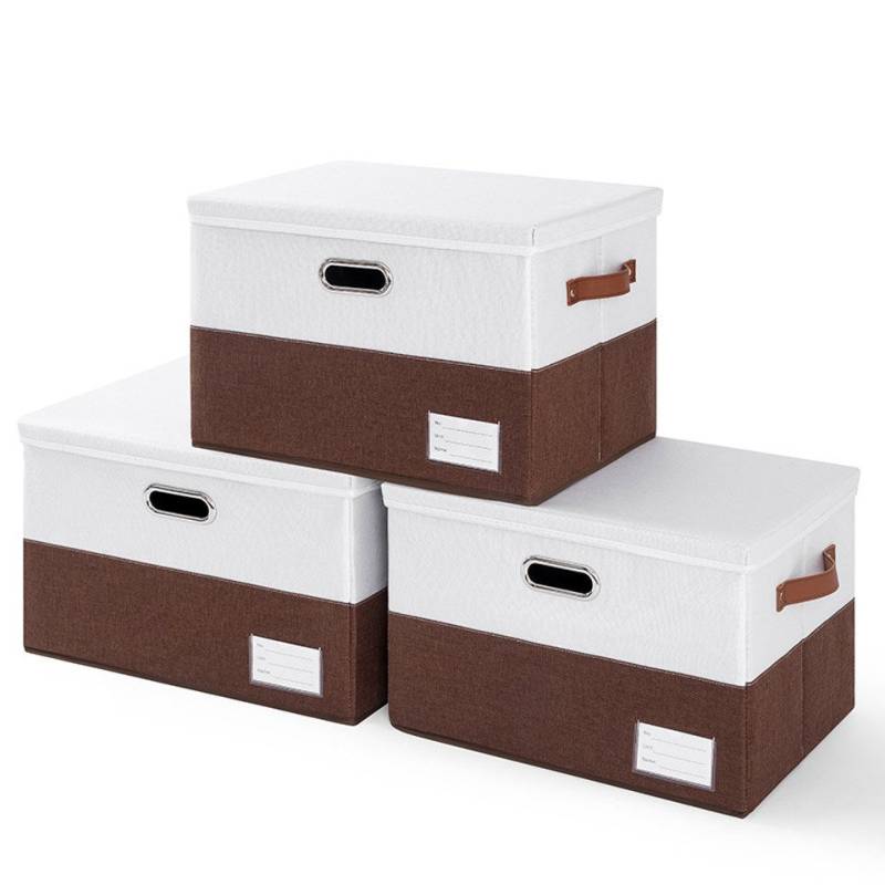Coonoor Aufbewahrungsbox Aufbewahrungsbox mit Deckel, Kleiderschrank Organizer Faltbare (1 St), Kleideraufbewahrung Umzugskartons mit Verstärkt Griff von Coonoor