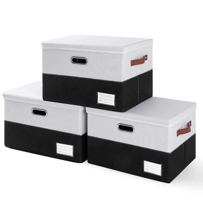 Coonoor Aufbewahrungsbox Aufbewahrungsbox mit Deckel, Kleiderschrank Organizer Faltbare (1 St), Kleideraufbewahrung Umzugskartons mit Verstärkt Griff von Coonoor