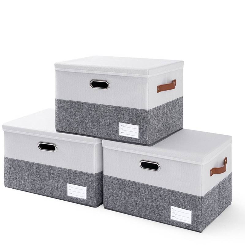 Coonoor Aufbewahrungsbox Aufbewahrungsbox mit Deckel, Kleiderschrank Organizer Faltbare (1 St), Kleideraufbewahrung Umzugskartons mit Verstärkt Griff von Coonoor