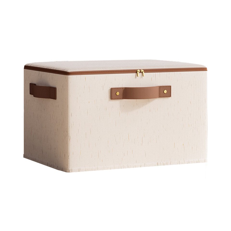 Coonoor Aufbewahrungsbox Aufbewahrungsbox mit Reißverschluss, Aufbewahrungsbox mit Deckel, große Baumwoll-Leinen-Aufbewahrungsbox Coonoor Aufbewahrungsbox Aufbewahrungsbox mit Reißverschluss, Aufbewahrungsbox mit Deckel, große Baumwoll-Leinen-Aufbewahrungsbox von Coonoor