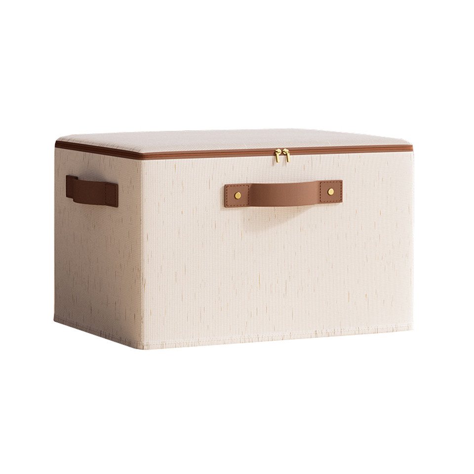 Coonoor Aufbewahrungsbox Aufbewahrungsbox mit Reißverschluss, Aufbewahrungsbox mit Deckel, große Baumwoll-Leinen-Aufbewahrungsbox Coonoor Aufbewahrungsbox Aufbewahrungsbox mit Reißverschluss, Aufbewahrungsbox mit Deckel, große Baumwoll-Leinen-Aufbewahrungsbox von Coonoor
