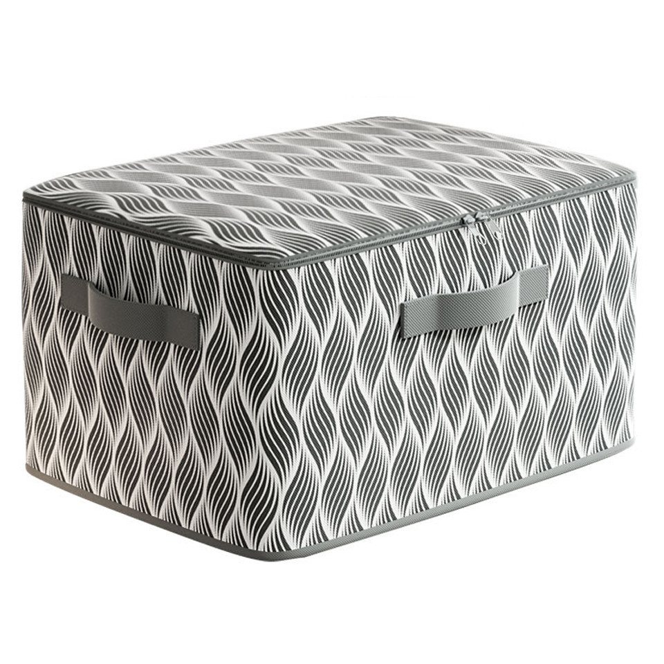 Coonoor Aufbewahrungsbox Wäscheaufbewahrungsbox mit Deckel, faltbare Aufbewahrungsbox, Reißverschluss-Aufbewahrungsbox, Aufbewahrungsbox mit Blattmuster Coonoor Aufbewahrungsbox Wäscheaufbewahrungsbox mit Deckel, faltbare Aufbewahrungsbox, Reißverschluss-Aufbewahrungsbox, Aufbewahrungsbox mit Blattmuster von Coonoor