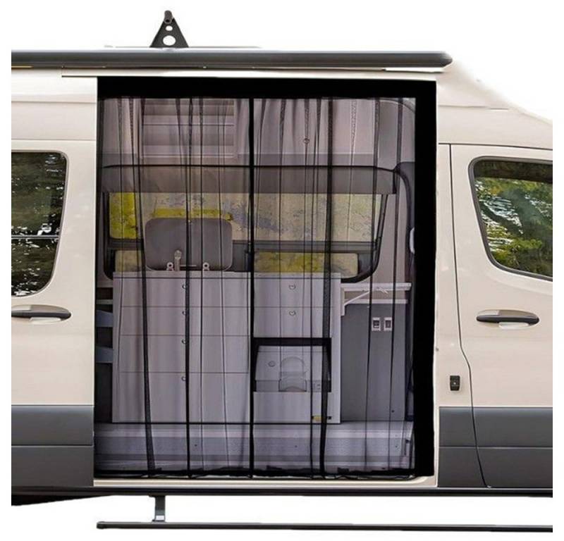 Coonoor Autosonnenschutz Universelles Auto Heckklappe Moskitonetz,Fliegengitter Auto, (Universelles Insektenschutznetz mit Klettverschluss), für Standard-Dach,für Caravan Camping von Coonoor