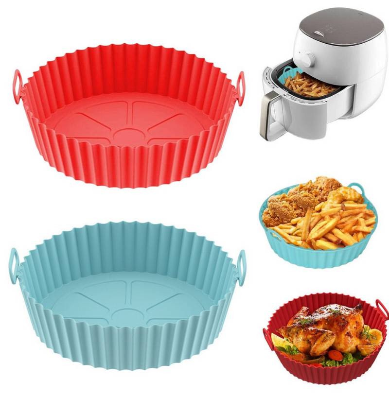 Coonoor Backform Silikonform für Heißluftfritteuse,Air Fryer für Fritteuse, (2-tlg) von Coonoor