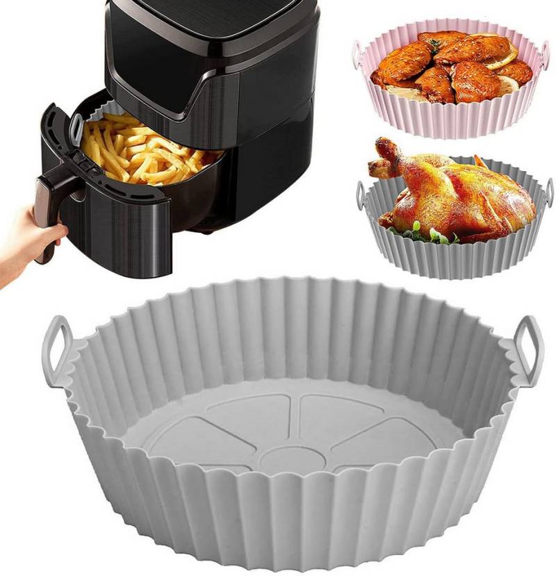 Coonoor Backform Silikonform für Heißluftfritteuse,Air Fryer für Fritteuse, (2-tlg) von Coonoor