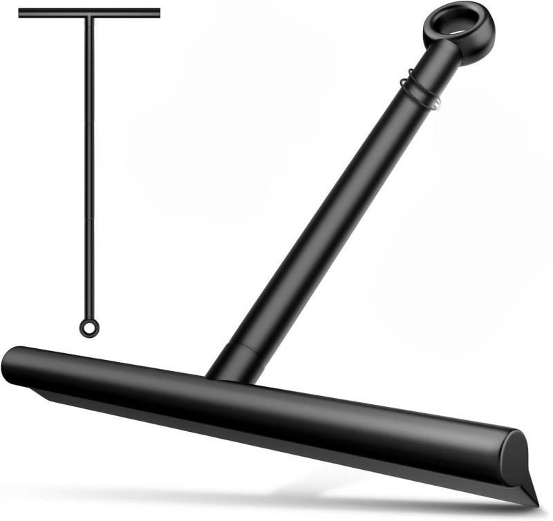 Coonoor Duschabzieher Verstellbarer Duschabzieher,Abzieher Boden mit Saugkop, 18 cm Breit Wasserabzieher für Glas, Fliesen,Fenster, Autoscheiben von Coonoor